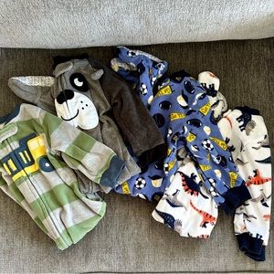 Carter’s Fleece Footie Baby Boy Pajamas, 4 pairs